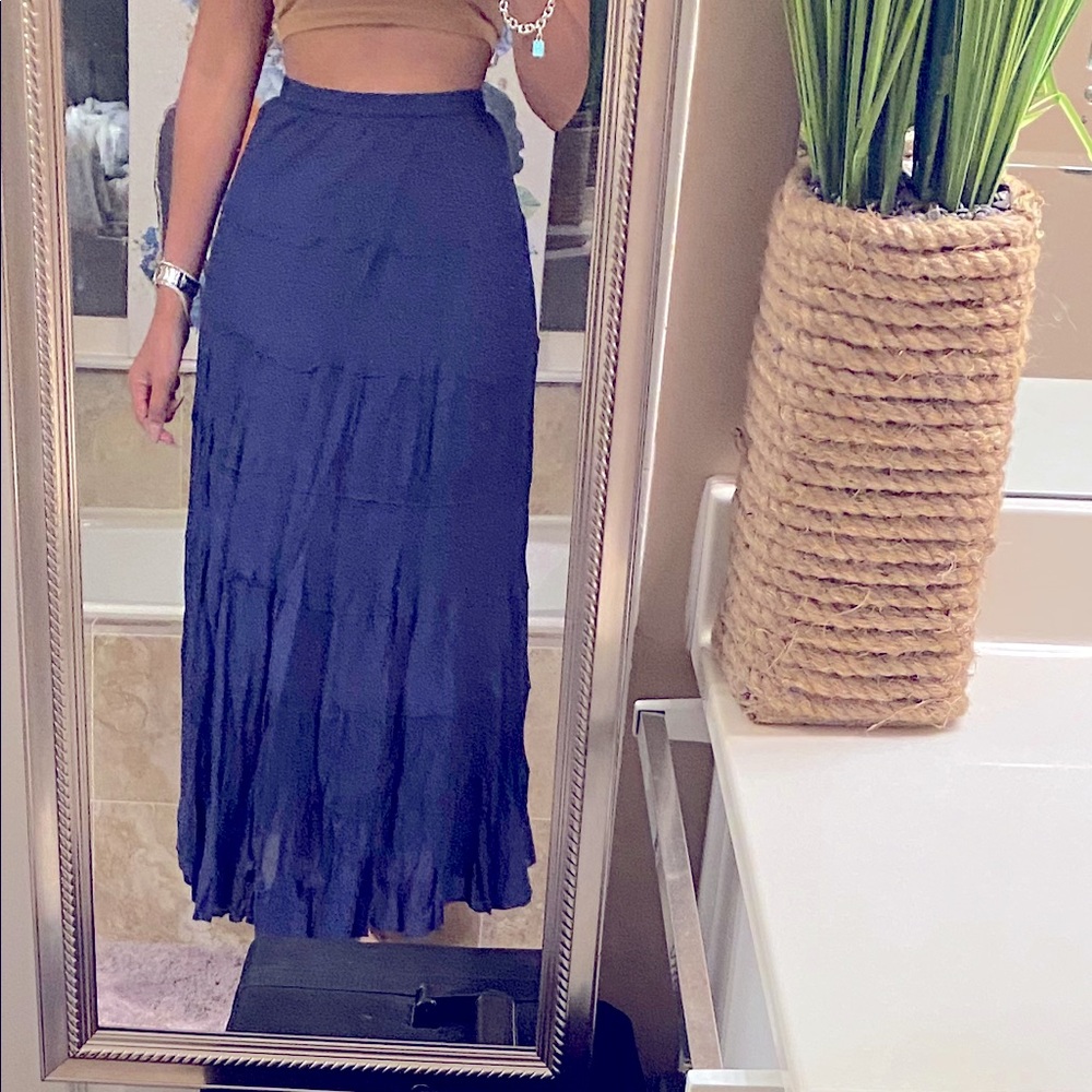 Blue Maxi Skirt